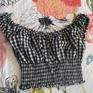 Brandy Gingham crop top